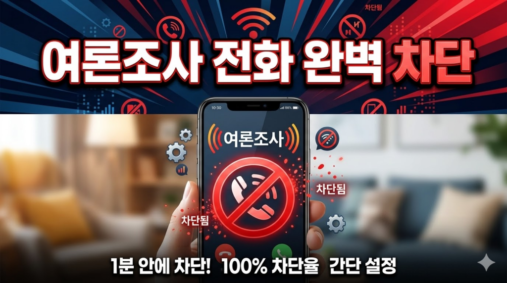 여론조사 전화 완벽 차단 썸네일 