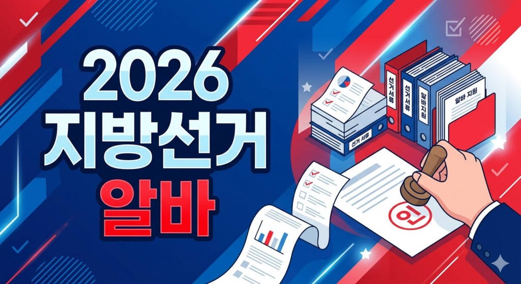 2026 지방선거 알바 지원 방법 및 모집 기간 (선관위 꿀알바 총정리) 썸네