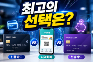 고유가 피해지원금 신용카드 지역화폐 선불카드 선택 가이드: 당신에게 유리한 수단은?