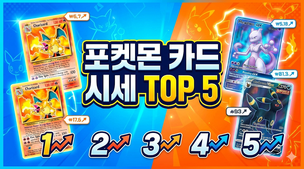포켓몬카드 시세 사이트 추천 TOP 5 정확한 가격 확인 방법 썸네일