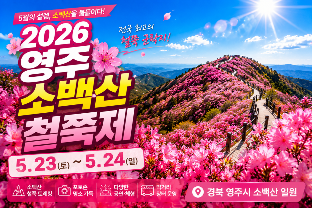 2026 영주 소백산 철쭉제 총정리 일정 주차 및 등산 코스 완벽 가이드 썸네일