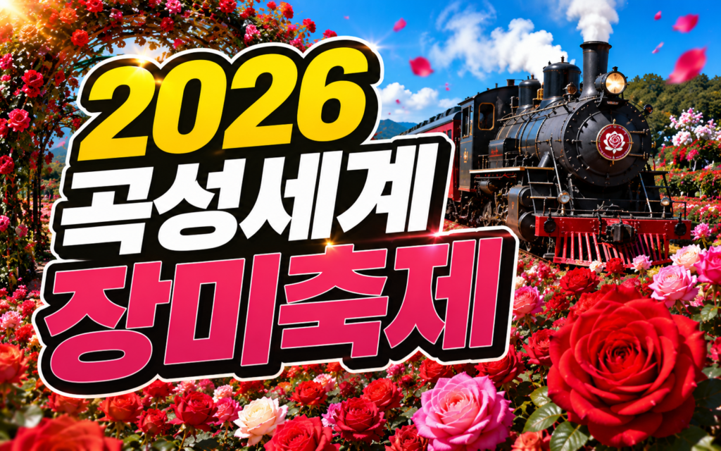 2026 곡성세계장미축제 일정 입장료 주차 라인업 완벽 가이드 썸네일