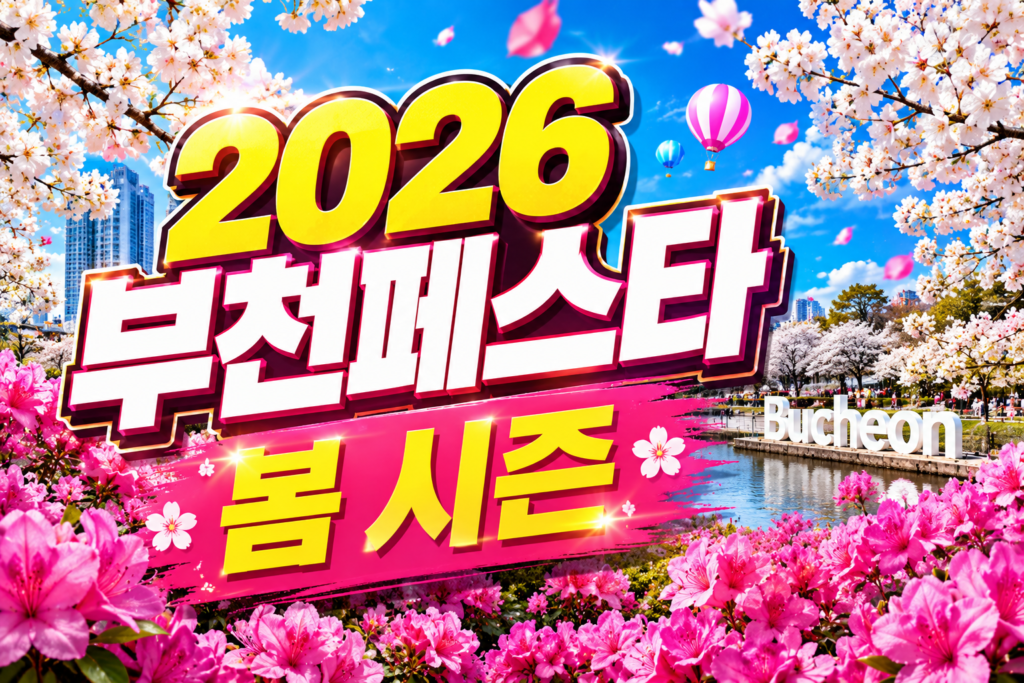 2026 부천페스타 봄 시즌 일정 3대 꽃축제 주차 꿀팁 완벽 가이드 썸네일
