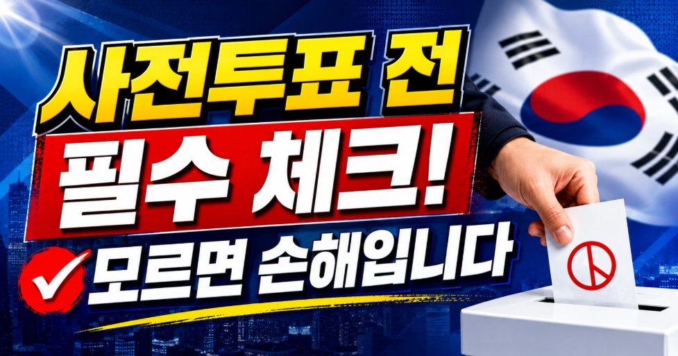 지방선거 사전투표 주의할점 안 읽고 가면 손해 보는 무효표 방지 가이드 썸네일