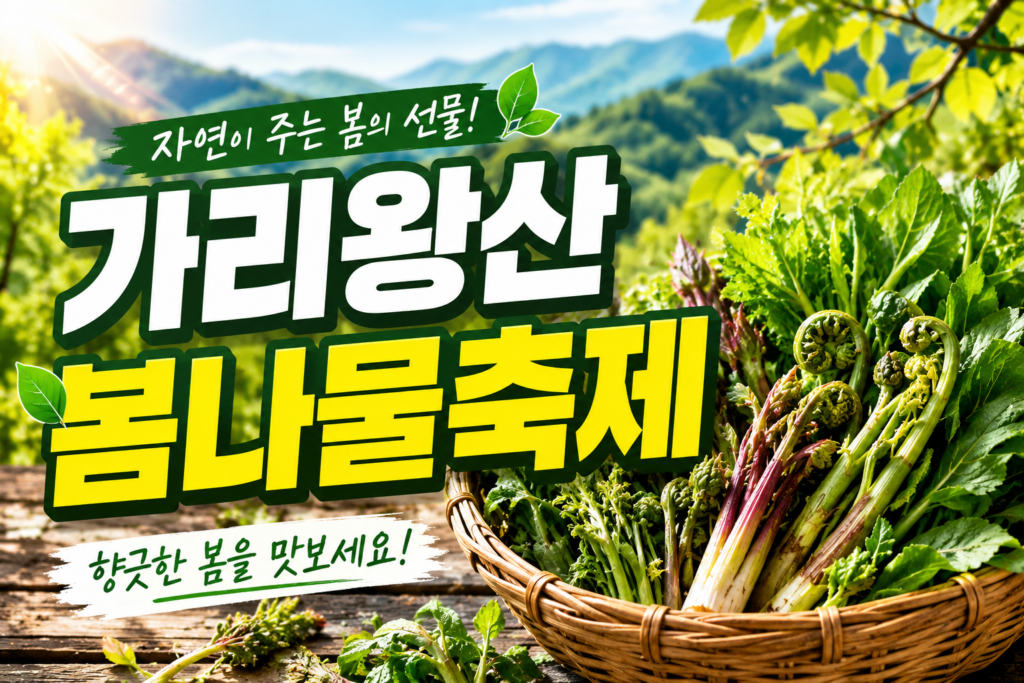 2026 가리왕산 봄나물축제 완벽 가이드 일정부터 주차 케이블카 이용 꿀팁 썸네일