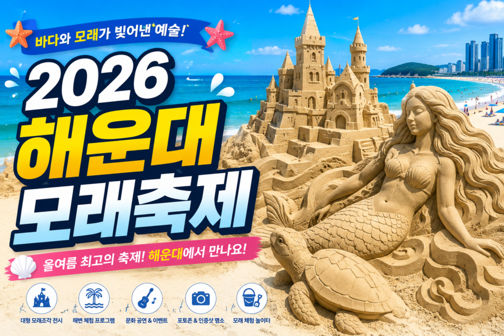 2026 해운대 모래축제 완벽 가이드 일정 주차 명당 및 200% 즐기기 꿀팁 썸네일