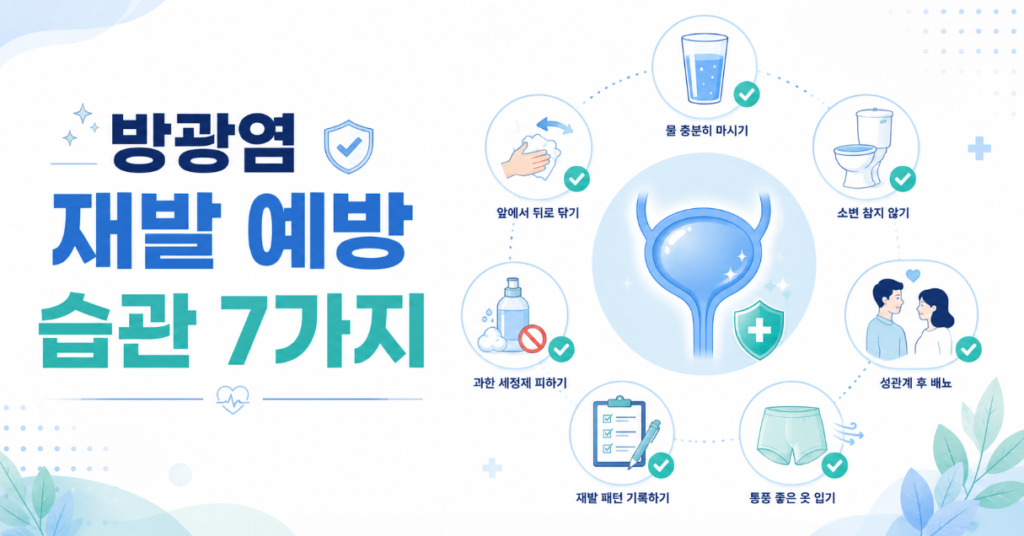 방광염 재발을 막는 물 마시기와 배뇨 습관 생활관리 썸네일