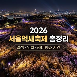 2026 서울억새축제 총정리｜일정·라이팅쇼 시간·체험·전기차·하늘공원 썸네일